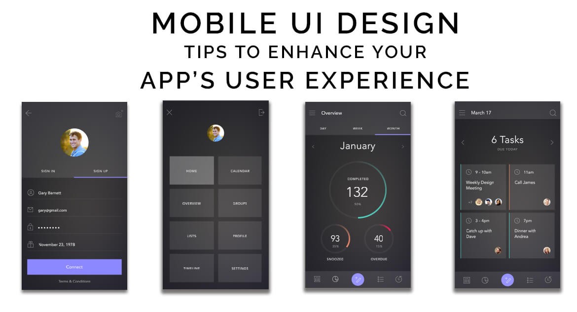 Mobile UI Design  tips  to enhance your app  s User Experience